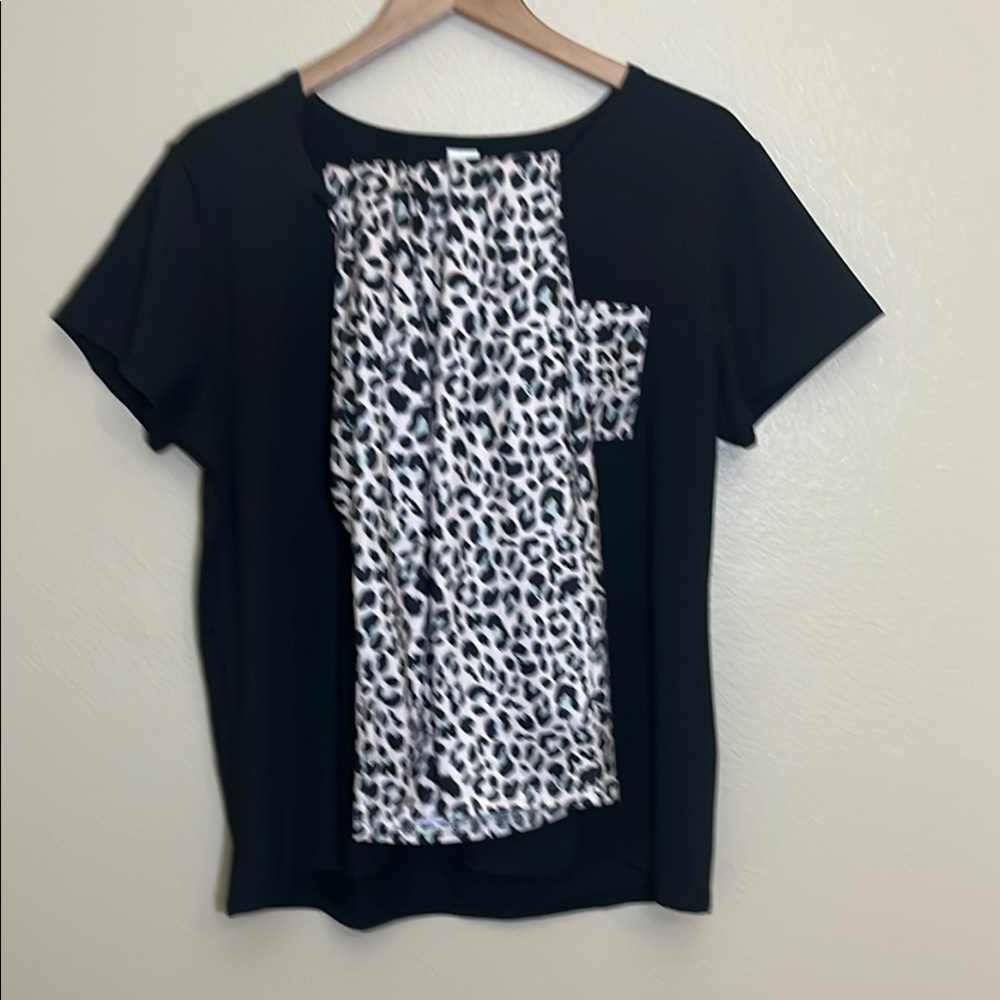 Black Pink Leopard Print Pajama Set